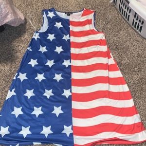 American flag dress size medium